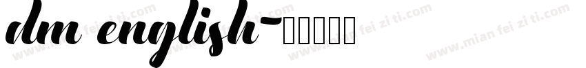 dm english字体转换
